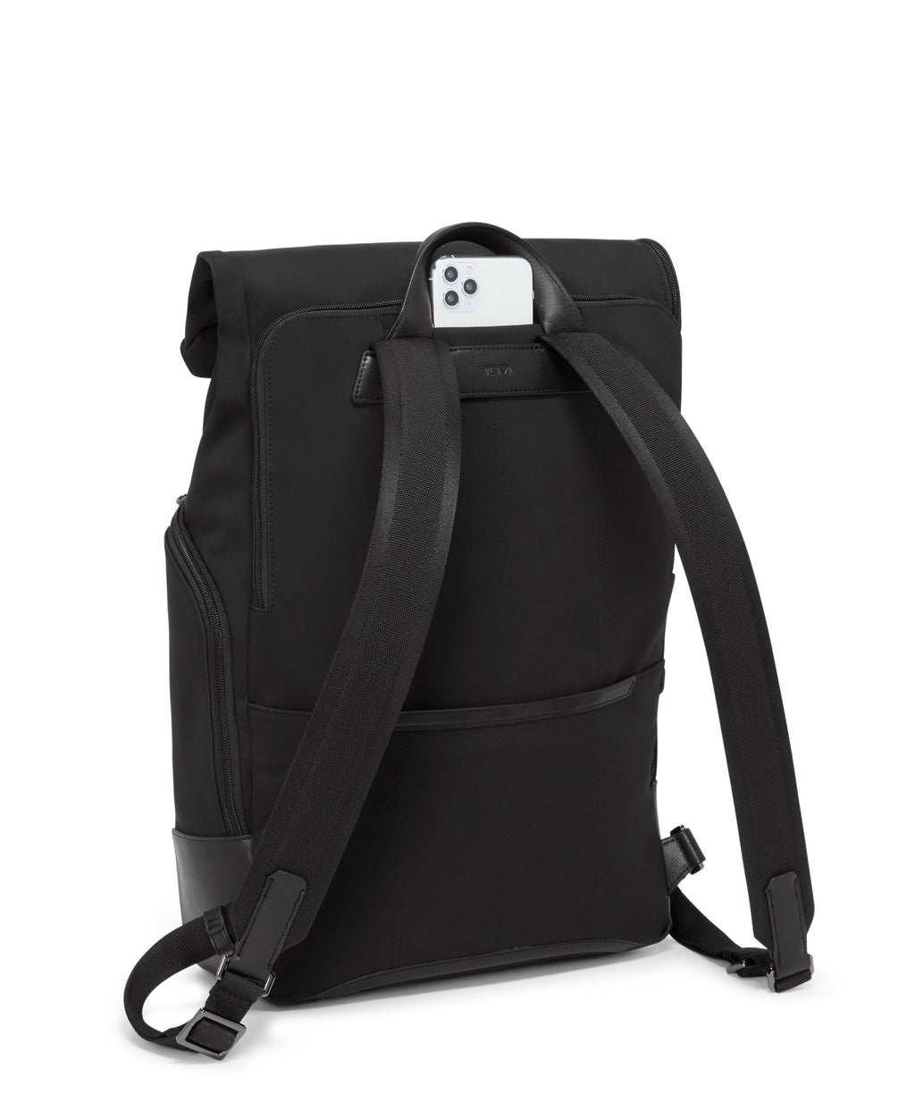Tumi Harrison Osborn Roll Top Backpack - Black/Black